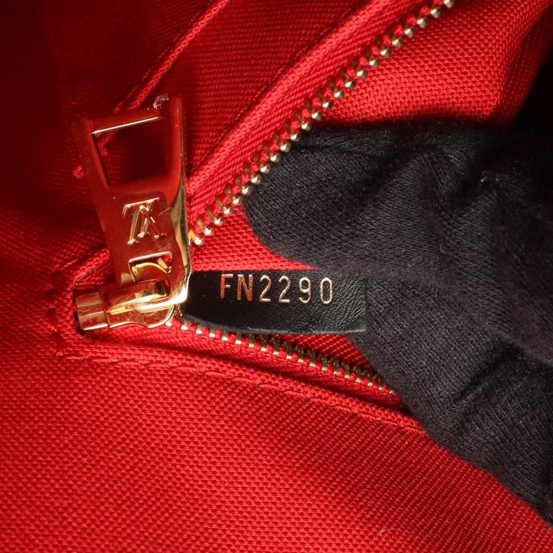 Louis Vuitton Tote Bag On The Go MM M45321 PVC Coated Canvas Leather On The Go