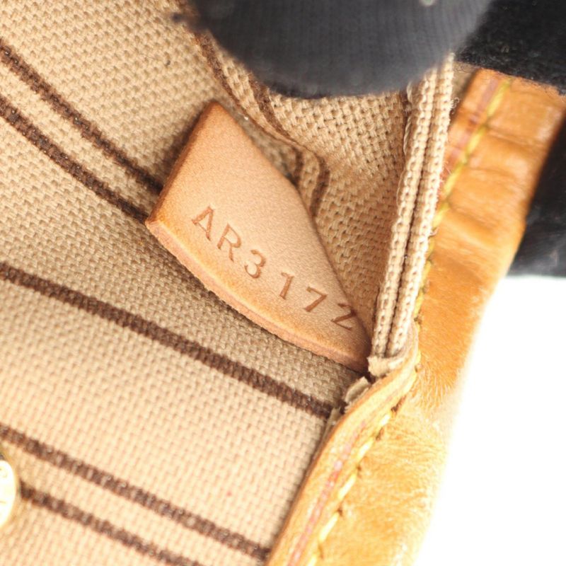 Louis Vuitton Tote Bag Neverfull PM Monogram M40155 PVC Coated Canvas Leather