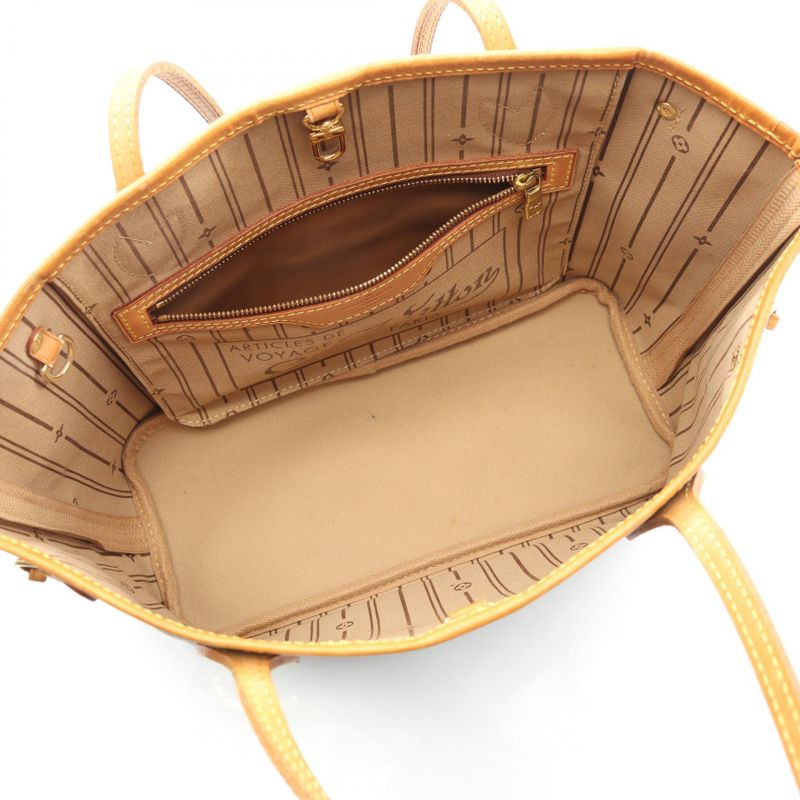 Louis Vuitton Tote Bag Neverfull PM Monogram M40155 PVC Coated Canvas Leather