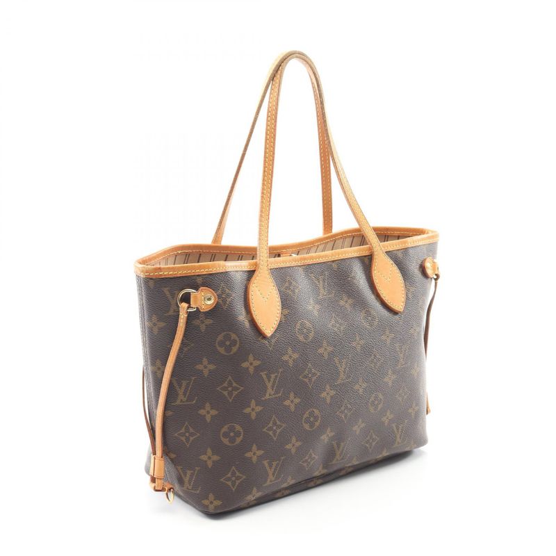 Louis Vuitton Tote Bag Neverfull PM Monogram M40155 PVC Coated Canvas Leather