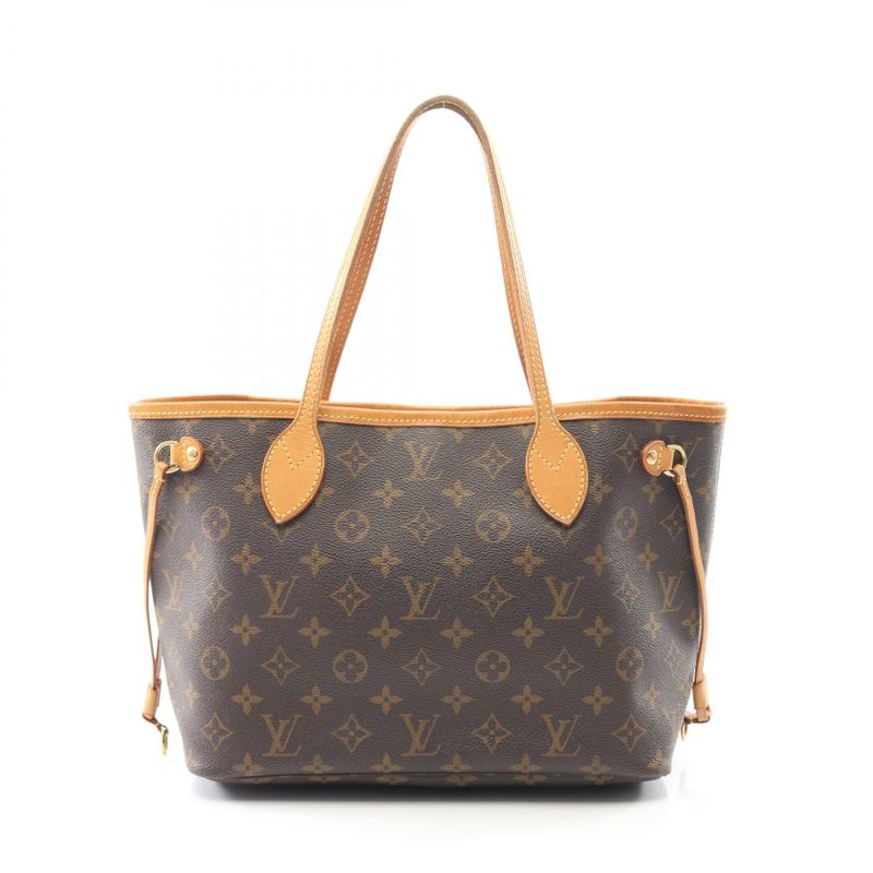 Louis Vuitton Tote Bag Neverfull PM Monogram M40155 PVC Coated Canvas Leather