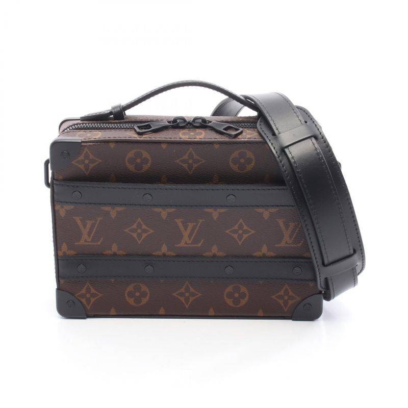 Louis Vuitton Handbag Handle Soft Trunk Monogram Macassar M45935 PVC Coated