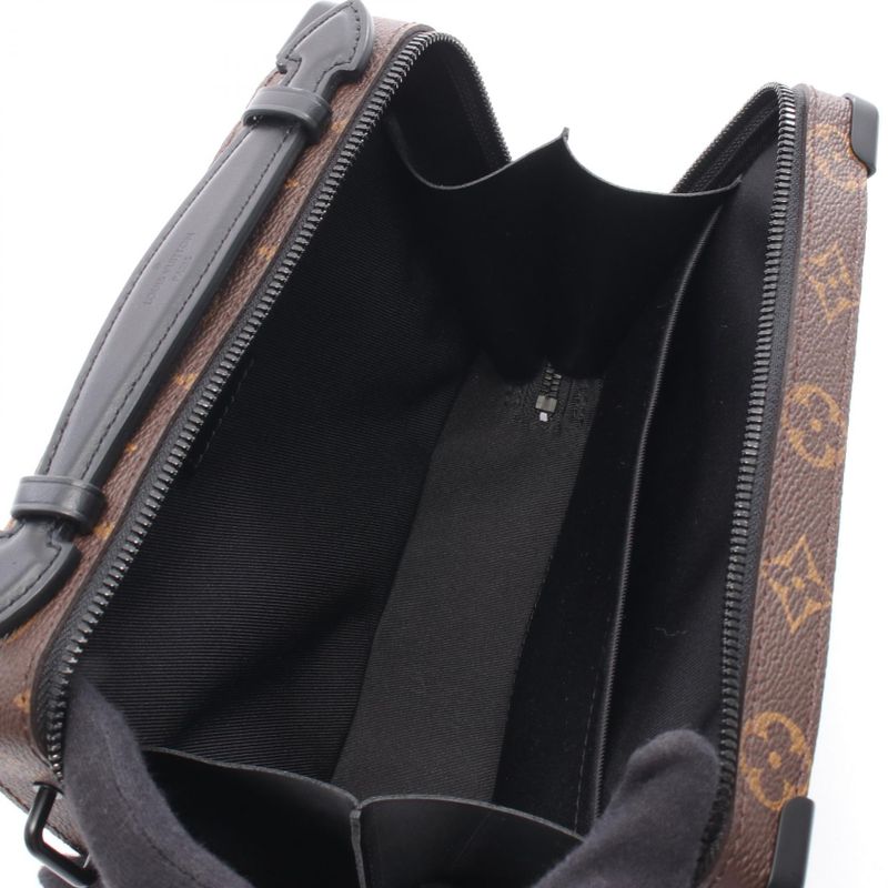 Louis Vuitton Handbag Handle Soft Trunk Monogram Macassar M45935 PVC Coated