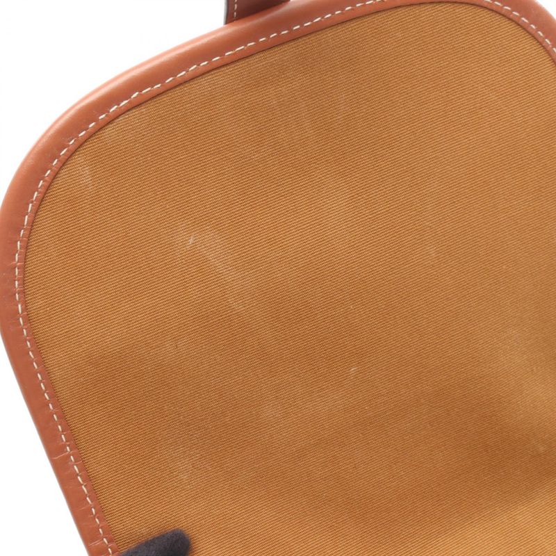 Celine Shoulder Bag Folco Medium Bag Triomphe 191502 Black Brown PVC Coated