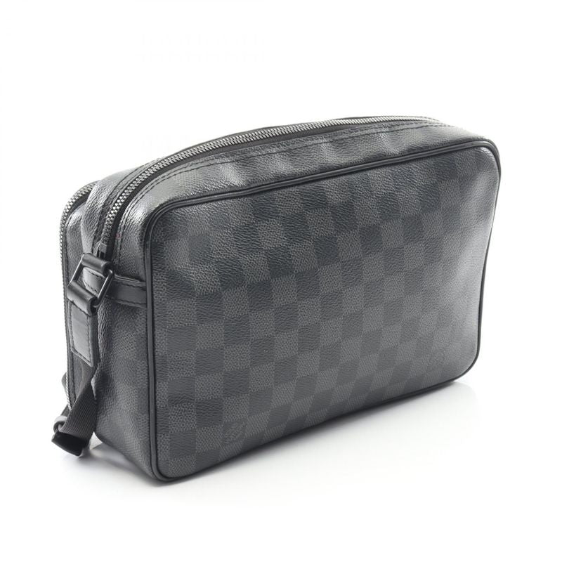 Louis Vuitton Shoulder Bag Utility Messenger Damier Graphite PVC Coated