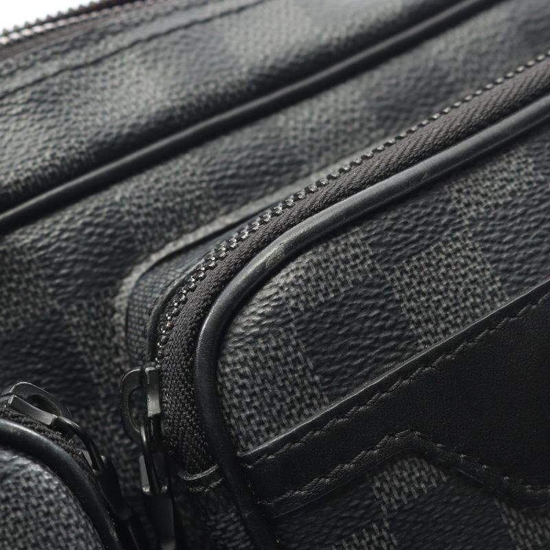 Louis Vuitton Shoulder Bag Utility Messenger Damier Graphite PVC Coated