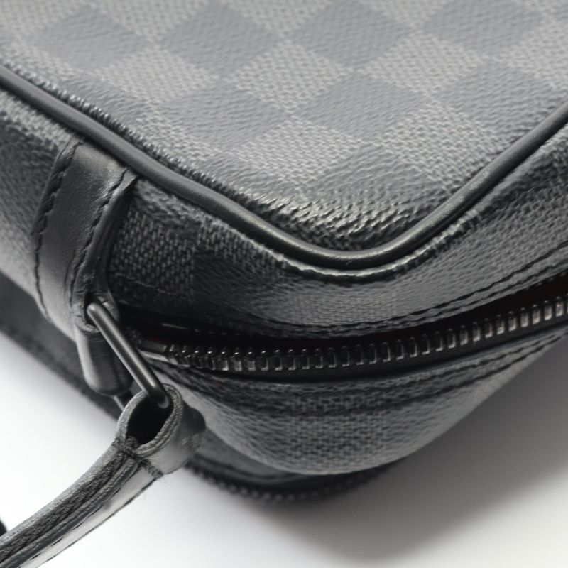 Louis Vuitton Shoulder Bag Utility Messenger Damier Graphite PVC Coated