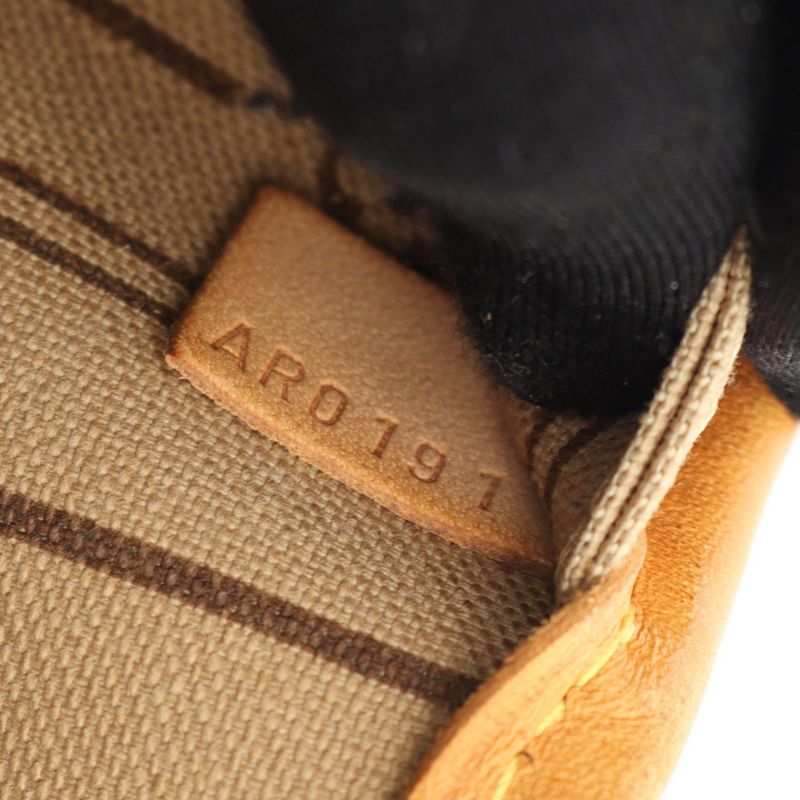 Louis Vuitton Tote Bag Neverfull MM M40156 PVC Coated Canvas Leather Neverfull