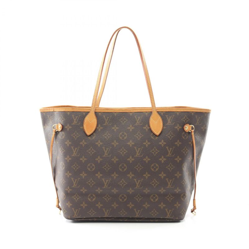 Louis Vuitton Tote Bag Neverfull MM M40156 PVC Coated Canvas Leather Neverfull