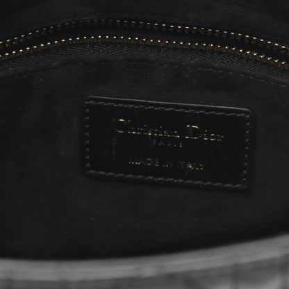 Dior Handbag LADY DIOR MY Abcdior Lady Dior Small Cannage Black Leather Lady