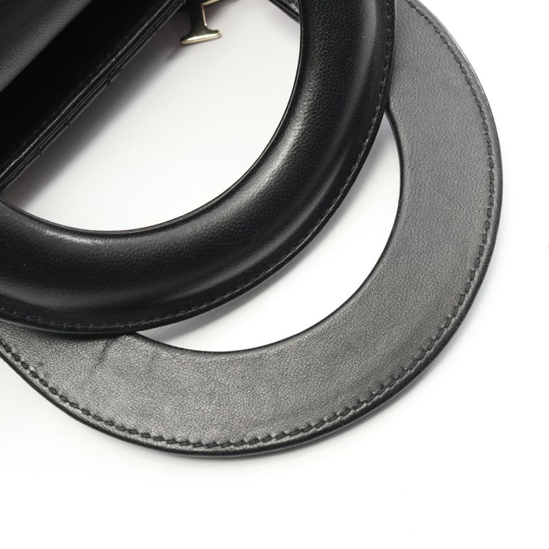 Dior Handbag LADY DIOR MY Abcdior Lady Dior Small Cannage Black Leather Lady