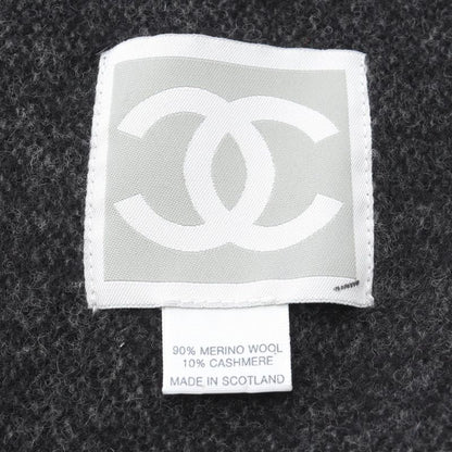 Chanel Sports Line Coco Mark Wool Sports Line Blanket Women's