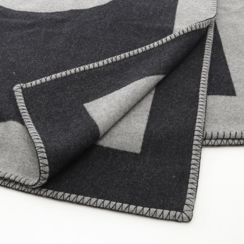 Chanel Sports Line Coco Mark Wool Sports Line Blanket Women's