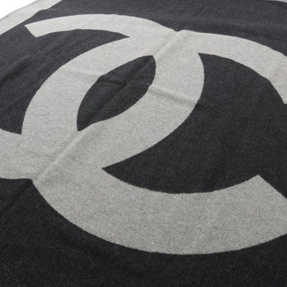 Chanel Sports Line Coco Mark Wool Sports Line Blanket Women's