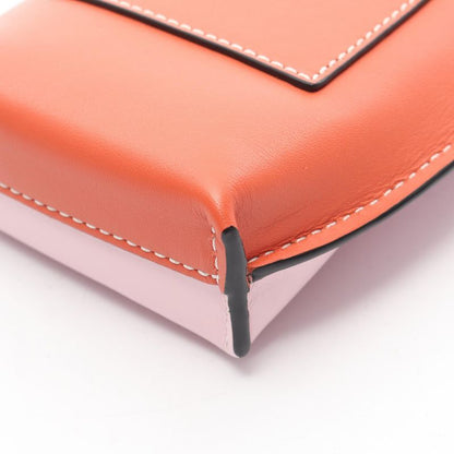 Loewe Shoulder Bag GATE Pocket 109.30bz42 Light Pink Orange Leather Gate Pocket