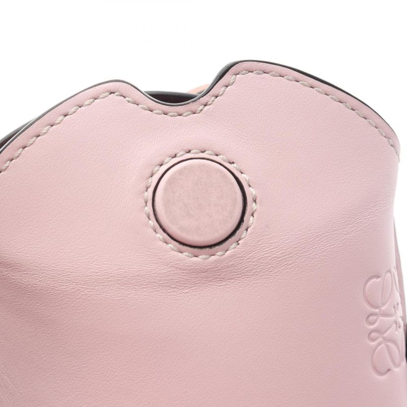 Loewe Shoulder Bag GATE Pocket 109.30bz42 Light Pink Orange Leather Gate Pocket