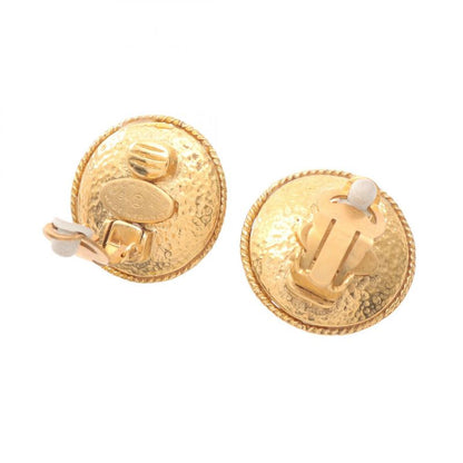 Chanel Earring Logo GP (gold Plated) Earring Ladies Used A