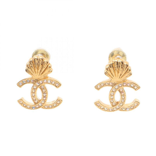 Chanel Earrings Cocomark Shell Gold GP (gold Plated) Cocomark Earrings Ladies