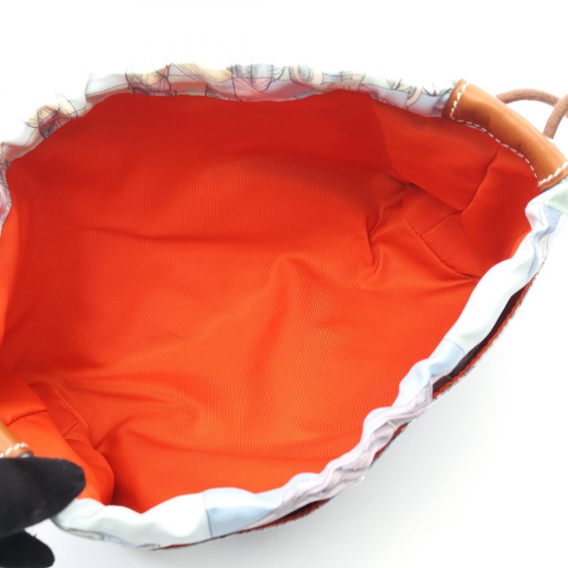 Hermes Pouch Fourbi 20 Bag In Bag Blue Silk Fourbi 20 Women's Used A