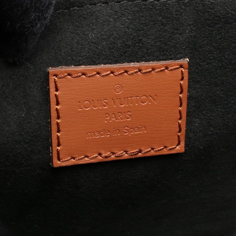 Louis Vuitton Shoulder Bag Dauphine MM M45958 PVC Coated Canvas Leather