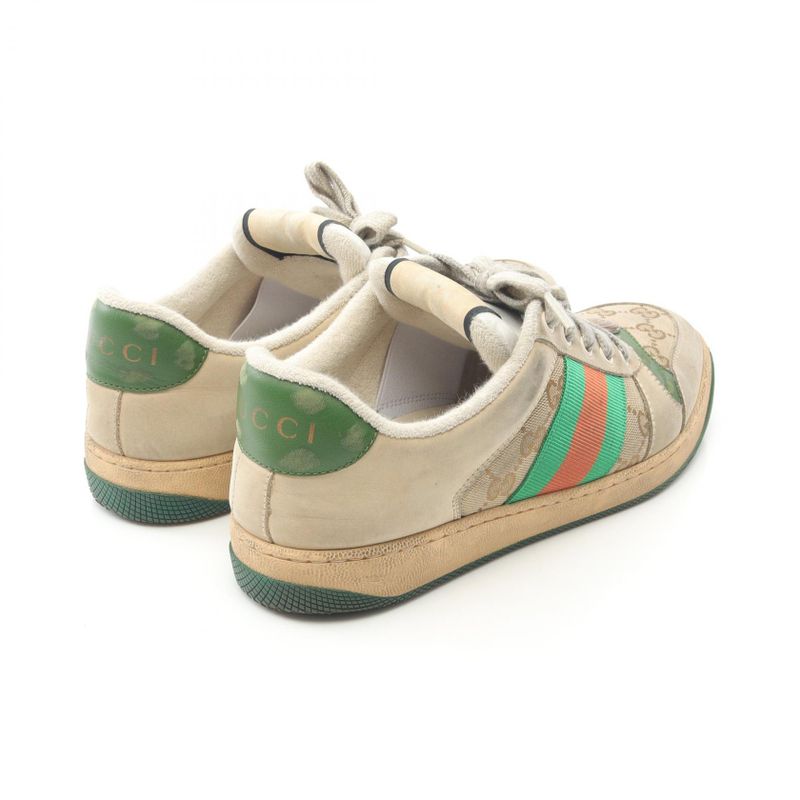 Gucci Sneakers Screener GG Canvas 546551 Canvas Suede Sneakers Men's Used B