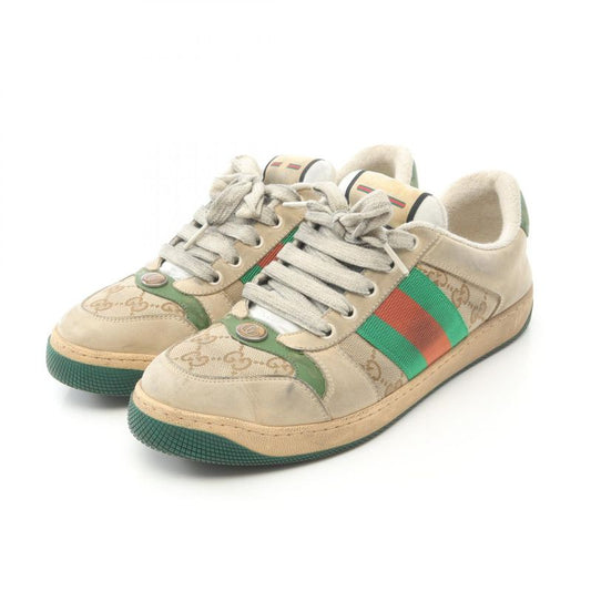 Gucci Sneakers Screener GG Canvas 546551 Canvas Suede Sneakers Men's Used B