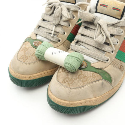Gucci Sneakers Screener GG Canvas 546551 Canvas Suede Sneakers Men's Used B