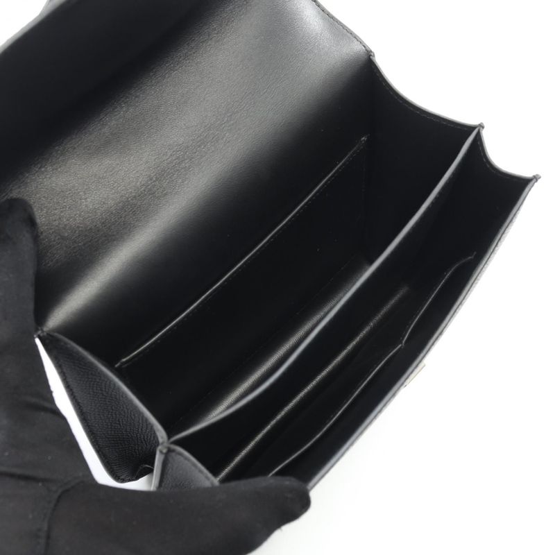 Hermes Shoulder Bag Constance 3 Mini Black Leather Constance 3 Mini Black