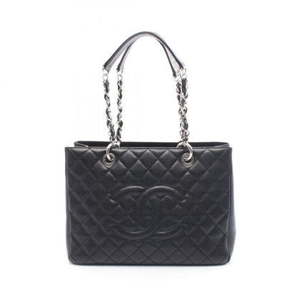 Chanel Tote Bag Matelasse Grand Shopping GST Black Leather Calf (cowhide) GST