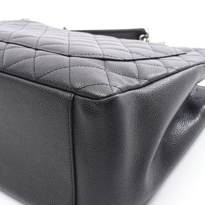 Chanel Tote Bag Matelasse Grand Shopping GST Black Leather Calf (cowhide) GST