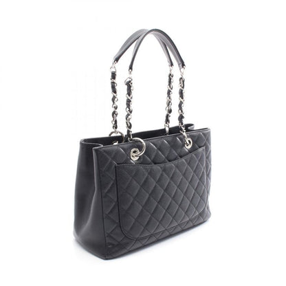 Chanel Tote Bag Matelasse Grand Shopping GST Black Leather Calf (cowhide) GST