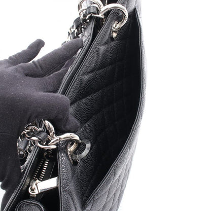 Chanel Tote Bag Matelasse Grand Shopping GST Black Leather Calf (cowhide) GST