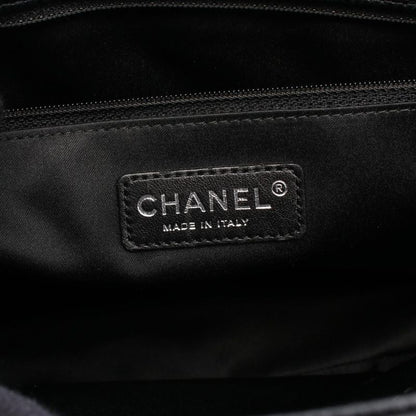 Chanel Tote Bag Matelasse Grand Shopping GST Black Leather Calf (cowhide) GST