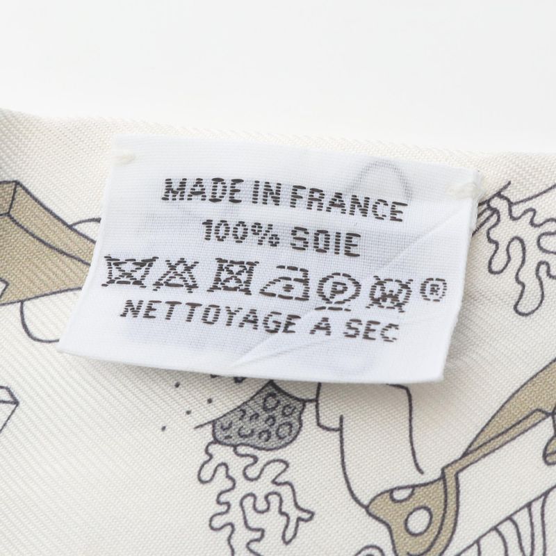 Hermes Scarf Twilly A VOS Crayons Silk Twilly Ladies Used A