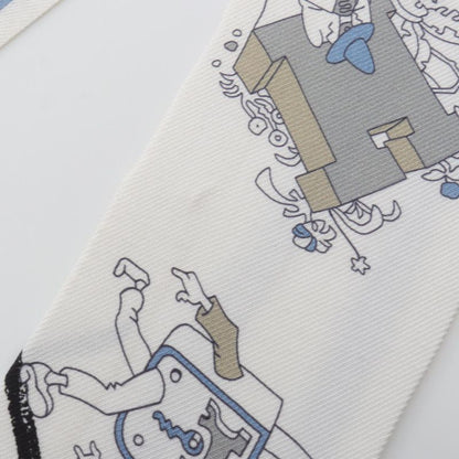 Hermes Scarf Twilly A VOS Crayons Silk Twilly Ladies Used A