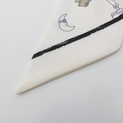 Hermes Scarf Twilly A VOS Crayons Silk Twilly Ladies Used A