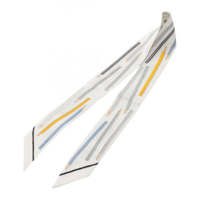 Hermes Scarf Twilly A VOS Crayons Silk Twilly Ladies Used A