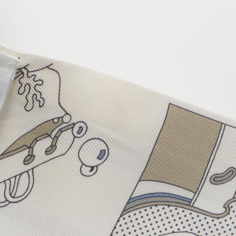 Hermes Scarf Twilly A VOS Crayons Silk Twilly Ladies Used A