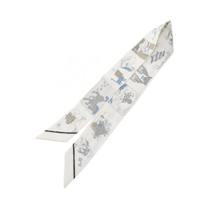 Hermes Scarf Twilly A VOS Crayons Silk Twilly Ladies Used A