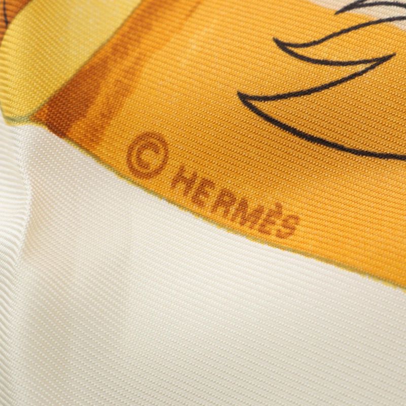 Hermes Scarf Carre90 Compagnons DE MER Silk Carre90 Women's Used A