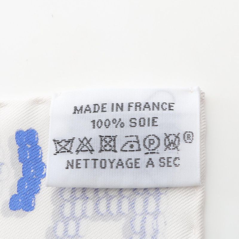 Hermes Scarf Petit Carre 45 Kelly EN Perles Silk Carre 45 Women's Used A