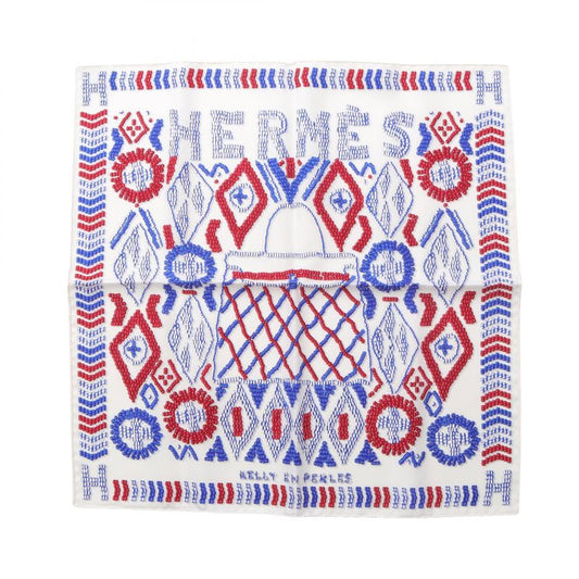Hermes Scarf Petit Carre 45 Kelly EN Perles Silk Carre 45 Women's Used A