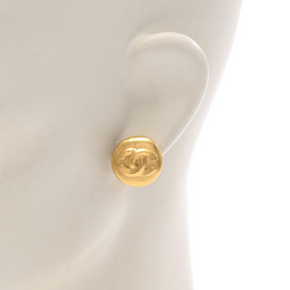 Chanel Earring Coco Mark 96P GP (gold Plated) Coco Mark Earring Ladies Used A