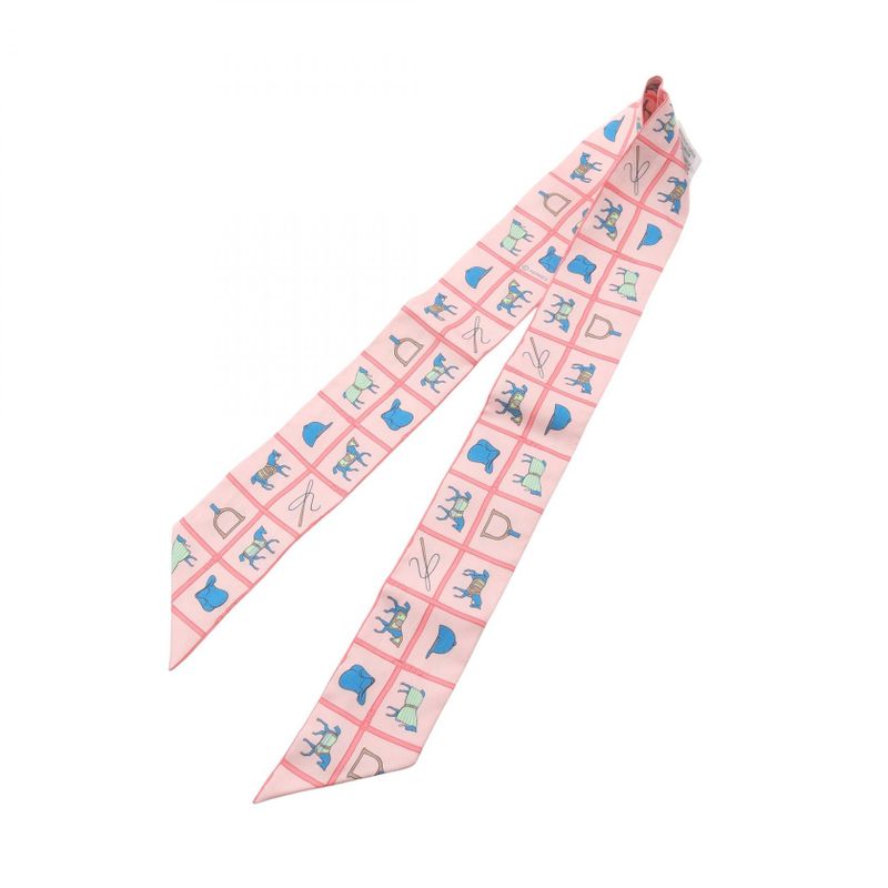 Hermes Scarf Twilly Couvertures Et Tenues De Jour Multi Silk Twilly Ladies Used