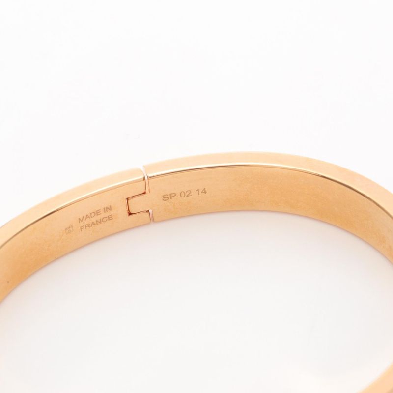 Hermes Bangle Mini Click Kelly Jasmine GP (gold Plated) Bangle Ladies Used A