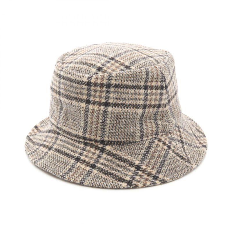 Celine Hat Triomphe Bucket 2aue5471s Beige Wool Bucket Hat Women's Used A