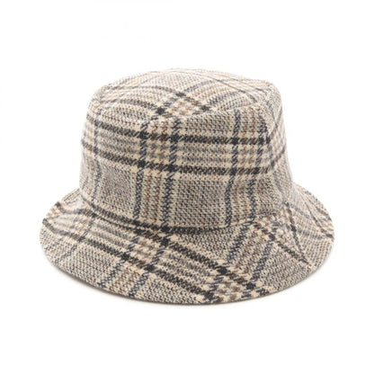 Celine Hat Triomphe Bucket 2aue5471s Beige Wool Bucket Hat Women's Used A