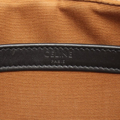 Celine Shoulder Bag Triomphe Medium Messenger Bag 194502 Black PVC Coated