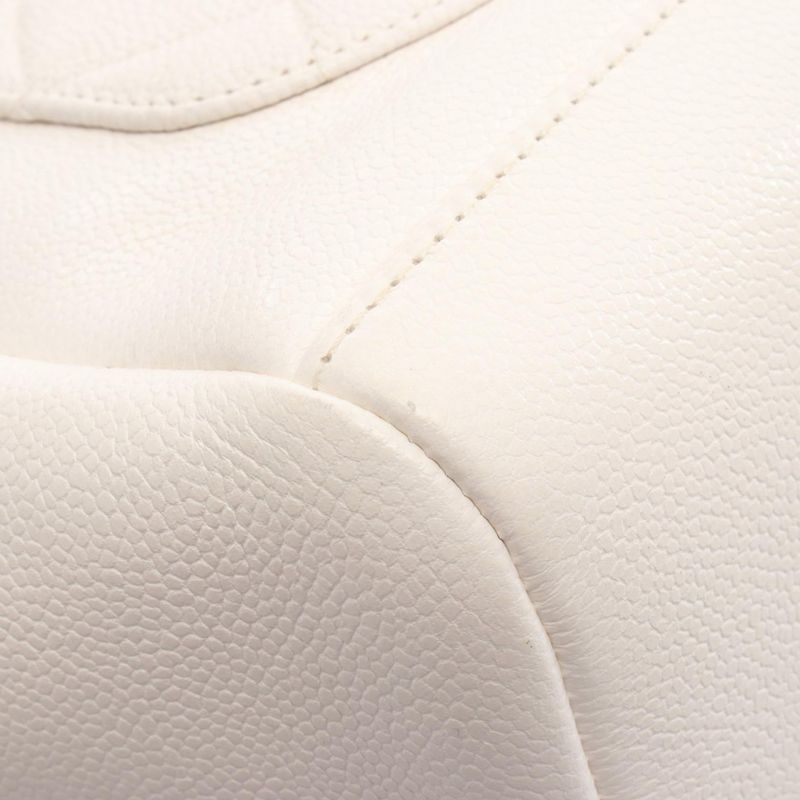 Chanel Shoulder Bag Matelasse Bucket Bag As2353 White Leather Matelasse Bucket