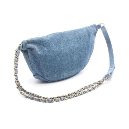 Chanel Waist Bag Body Denim Blue Coco Charm